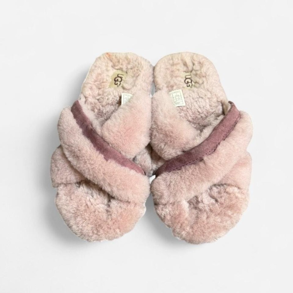 UGG Abela Sheepskin Slippers Pink Size Women's 5